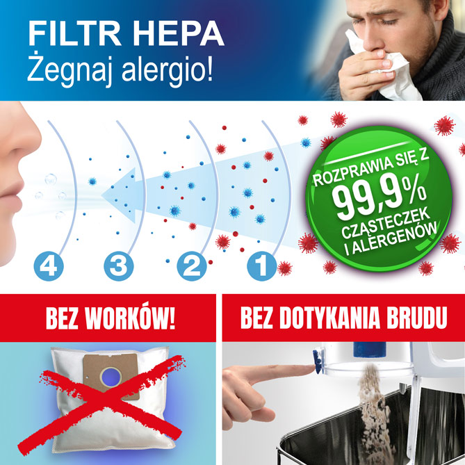 Inteligentny odkurzacz SENSOR PRO: Rura do narożników