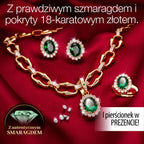 Komplet biuterii EMERALD GLAMOUR