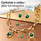 Komplet biuterii EMERALD GLAMOUR