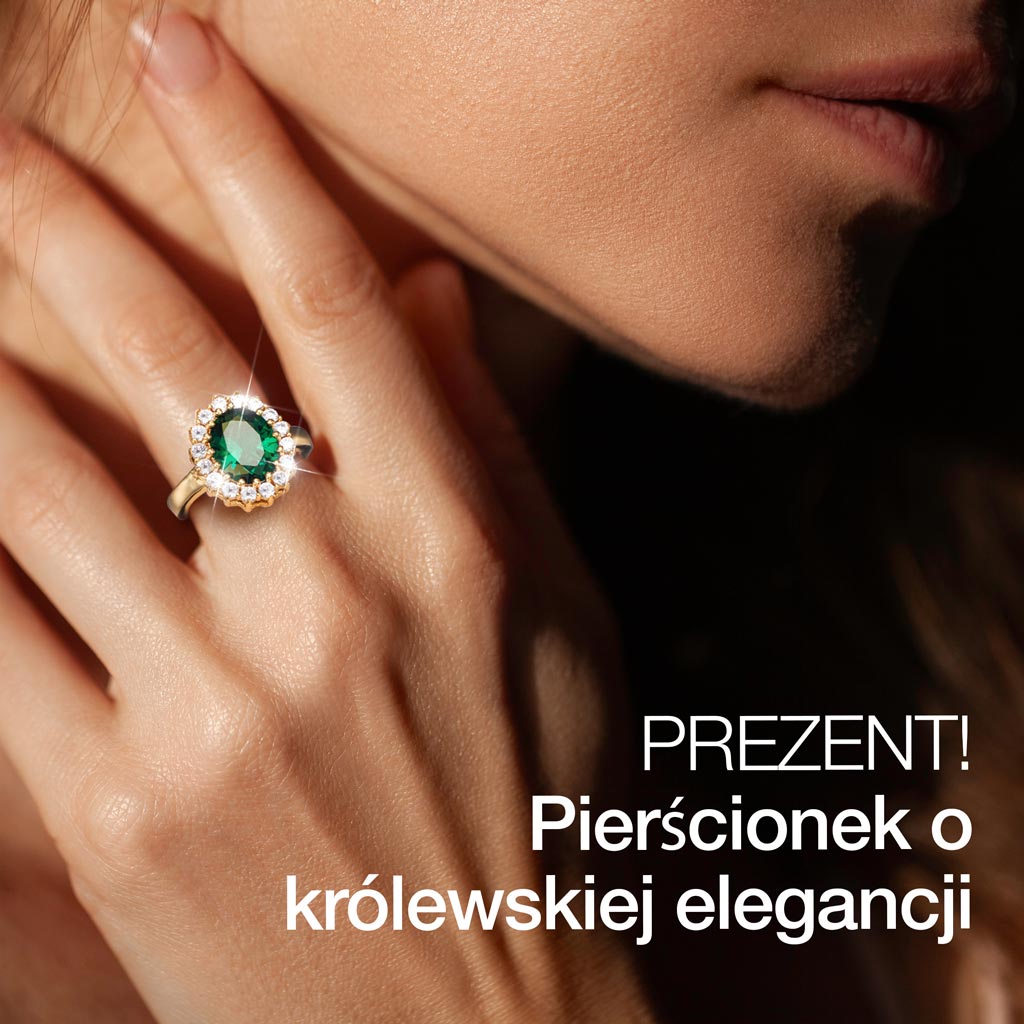 Komplet biuterii EMERALD GLAMOUR